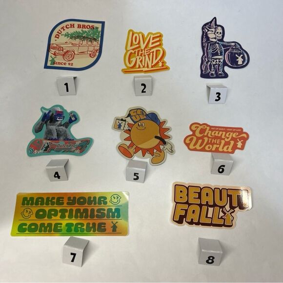 Dutch Bros Sticker- You Choose - Picture 1 of 9